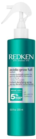 Redken, Trattamento Spray Densificante per Capelli dall'Aspetto più Pieno e più Spesso, Con Acido Azelaico, Spray Volumizzante, Acidic Grow Full System, 190 ml
