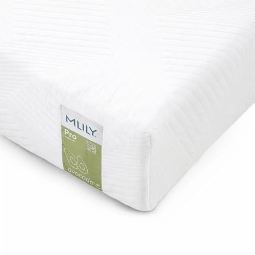MLILY Materasso PRO 140 x 200 cm H2 e H3, materasso in schiuma fredda a 7 zone, 140 x 200 cm, con memory foam, materasso arrotolabile 2 in 1, materasso reversibile in memory foam, altezza 22 cm