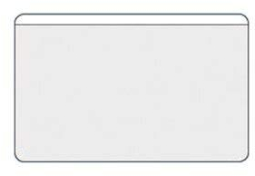 Paper24 Visitenkartentaschen selbstklebend, mit gerader Öffnung an der langen Seite, 60x95 mm, Kartenhüllen transparent, Visitenkartenhüllen zum Kleben, 100 Stück, Ideal für Visitenkarten