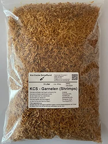 Shrimps- Garnelen 3l 450g Teichfischfutter Koifutter