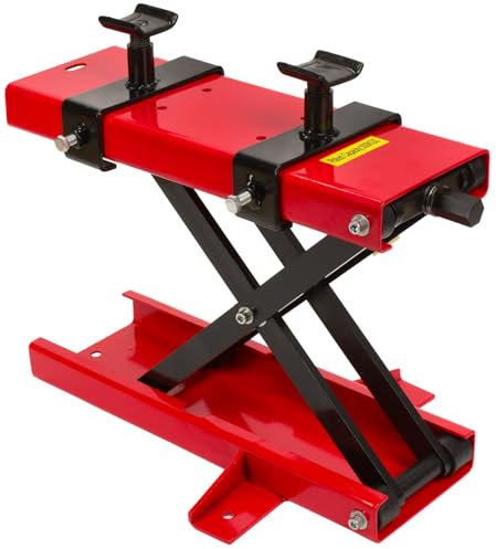 SEVICO Motorradhebebühne Motorradheber bis 500 kg Hebebühne Motorrad Motorradscherenheber höhenverstellbarer 9-42cm Motorradreparaturlift-Arbeitsstation