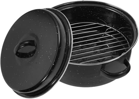 YARNOW Roasted Sweet Potato Pot Enamelware Cookware for Home Outdoor Use for Baking Dishes and Bbq Grill