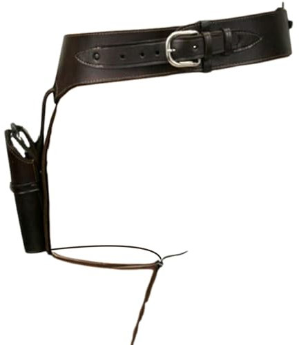 Waffengürtel für Männer mittelalterliche westliche Waffenholster mit Beingurt Schwarze PU -Leder -Holster durchschnittliche Größe von Waffengürtel für Jagd, Cosplay, Outdoor, Lederholster