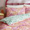 Appletree - Pink Tropical Leaf Duvet Cover - Double Bedding Size (200 x 200cm) - 100% Cotton - Reversible 2 Colours - 2 Pillowcases - Green Jungle Duvet Set - Tropical Palm Leaves Bedding in Pink