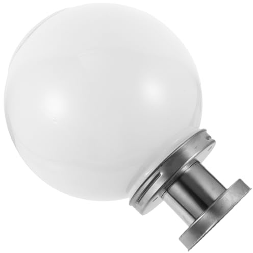 Gatuida Lámpara Solar Para Exteriores Luz Solar Estigmatizada 250mm Blanca Forma De Bola Aplique De Pared Para Patio Jardín 1 Unidad