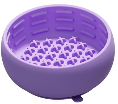 Bol Interactif À Alimentation Lente – Plat Pour Animaux De Compagnie À Aspiration En Silicone, Alimentation Anti-avalement | Ensemble D'accessoires Pour Bol Repas, Pours Chien, Chat, Chiot, , P