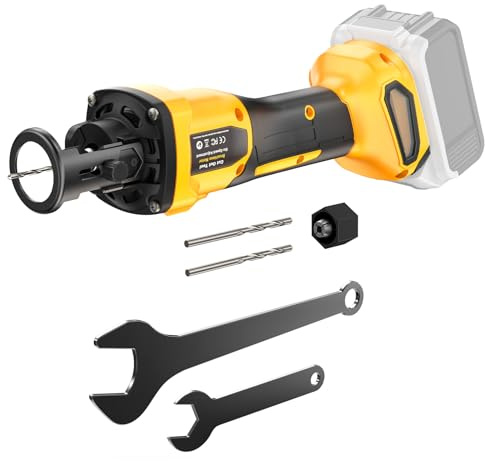 Ecarke Cordless Drywall Cut-Out Tool, Brushless Rotary Drywall Saw Compatible with DeWalt 20V Battery (Battery Not Included), 6-Speed 30000 RPM Drywall Cutter for Sheetrock, Plywood & Wood