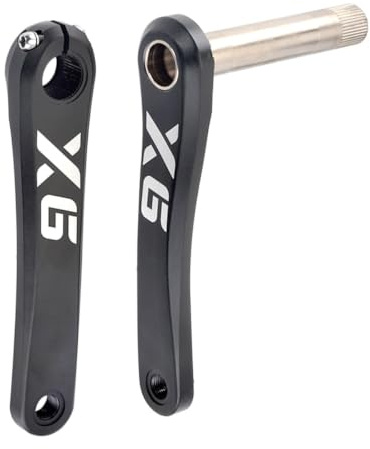 Ihålig integrerad vev 175mm mountainbike Vevarm Set | 3-bults direktmonterad vevarm, aluminiumlegering vevsats for enkelhastighetscykel/MTB