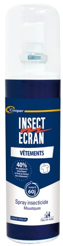 INSECT ECRAN - Spray vêtements insecticide - protection contre les piqûres de moustiques - dès 24 mois - 100 ml