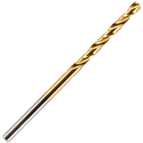 3.3mm HSS M2 Fully Ground Jobber Drill Bit Tin Titanium Nitride Coated DIN338 Standard (3.3mm x 65mm)