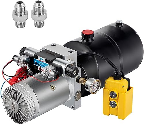 6 Quart Doppelwirkend Hydraulikpumpe Dump Trailer Unit Pack Reparatur 12V Double Acting Hydraulic Pump Dump