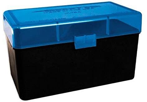 Scatola portaoggetti 50 cartucce Cal.300 WM / .338 L. Mag 412 - Blu
