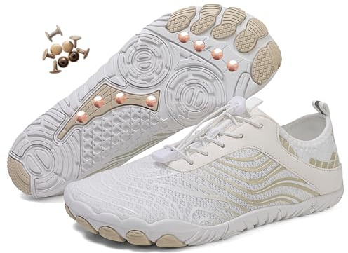 Zureto Chaussures de mise à la terre avec cuivre, chaussures pieds nus en cuivre, pour homme et femme, imperméable, antidérapantes, confortables