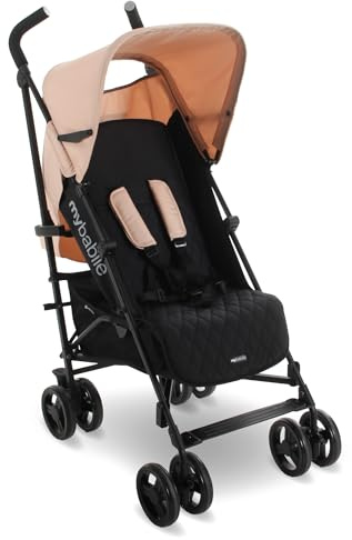 My Babiie MB01 Stroller - from Birth to 4 Years (22kg), Lightweight & Compact Umbrella Fold, Travel Buggy for Toddlers - Pink