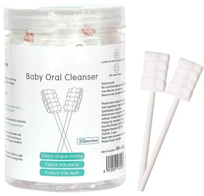 Cepillo Lingual Para Bebés, Toallitas Bucales Cepillo, Gasas Higiénico para Aseo Dientes y Lengua del Bebé