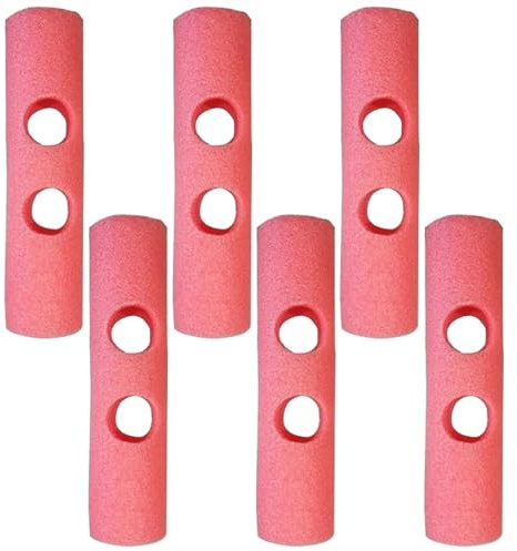 Conector Fideos Piscina 0 1 2 Orificios, 6 Piezas Conector Churro Natacion Flotadores, Conectors De Fideos para Nadar, para Familia Jóvenes Niños Niñas Amigos Hijo
