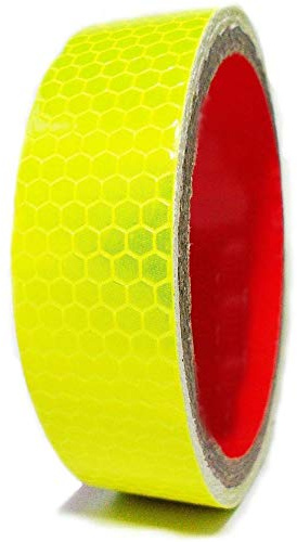 VE Tapes Waterproof High Intensity Yellow Self-adhesive Reflective Tape Vinyl Bike Tape 25mm x 2.5M