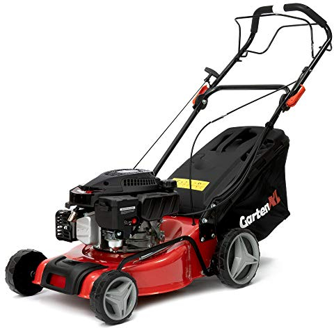 GartenXL 16R-127-M3 - Cortacésped de gasolina , autopropulsado, 40 cm, con tracción a ruedas, para segar, recoger, recubrir con mantillo, incluye sistema de limpieza Q-clean
