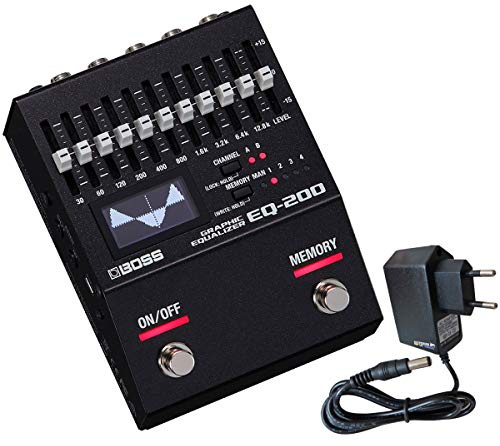 Boss EQ-200 grafisk equalizer + trumdel nätdel 9 V