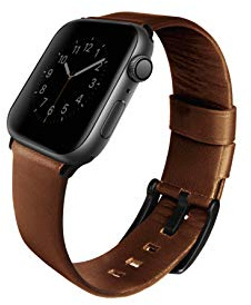 Uniq MONDAIN Apple Watch 4 Genuine Leather Strap 44MM- Sepia