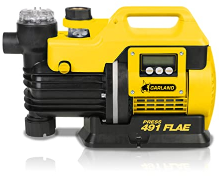 GARLAND PRESS 491FLAE-V20 - Grupo de presión - Con regulador electrónico. Bancada de resina, 1.300 W. Aspiración hasta 8 m, caudal máx. 4.500 l/h y altura máx. de impulsión 35 m. Salida de 1.