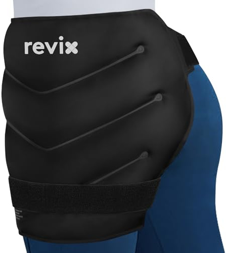 REVIX Bolsa de hielo reutilizable para recuperación de cirugía de reemplazo de cadera, nervio ciático y terapia de frío