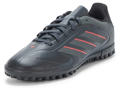 Adidas Unisex-Kids Copa Pure 3 Club Turf Soccer, Black/Carbon/Lucid Red, 4
