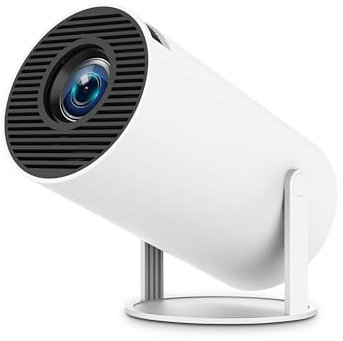 Mini Projector with WiFi and Bluetooth 130-Inch Portable Outdoor Projector 1080P 4K Support WiFi 6 Auto Keystone Smart Movie Projector for Bedroom