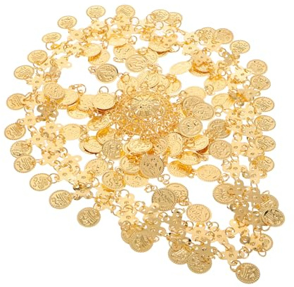 DONFAMDS Tocado De Baile Con Purpurina y Colgantes De Monedas Brillantes Tocado De Actuación Para Danza Del Vientre Adorno Para Cabeza De Material Niñas
