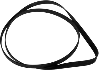 DOITOOL Correa De Goma para Tocadiscos Repuesto, Accesorio Flexible Negra 49 Cm, Compatible Fonógrafos y Grabadoras, Tamaño Compacto para Reparación y Uso Portátil