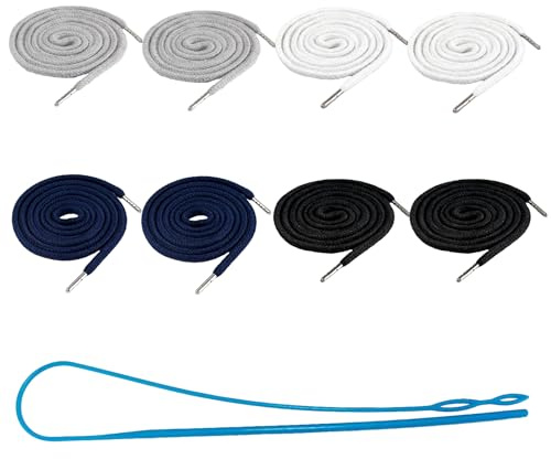 CeoxThao 8 Piezas Cordones de Repuesto para Pantalones de Jogging, Cordones de Algodón de 130 cm, Cordón para Pantalones de Chándal, para Sudaderas, Cordone Sudadera, Pantalones Deportivos y Más