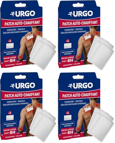 Urgo - Patch auto-chauffant multi localisation x4unités (Lot de 4)