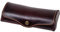 MIKA 28063102 - Brillenetui groß aus Echt Sattel-Leder Braun, Etui für Brillen und Sehhilfen, Brillenbox für Damen und Herren, braune Brillenaufbewahrung, Sonnenbrillenetui ca. 16 x 8 x 3 cm