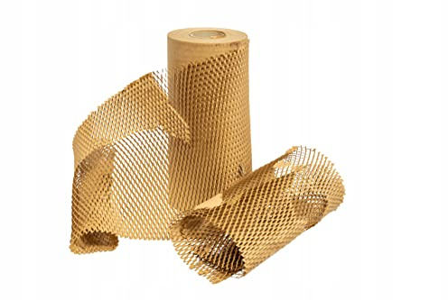OliveBird papier d'emballage nid d'abeille 50cmx50 mètres (25m²) matériel d'emballage papier rouleau matériel de remplissage rouleau d'emballage papier kraft pour déménagement emballages