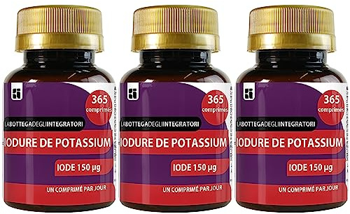LABOTTEGADEGLIINTEGRATORI - Ioduro Di Potassio 1095 Compresse 150 Mcg Iodio 1 al Giorno | Senza Glutine e Lattosio | origine non animale LABOTTEGADEGLIINTEGRATORI ®