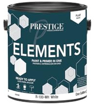 PRESTIGE Paints Elements Interior Paint and Primer in One, Flat, 1 Gallon, White