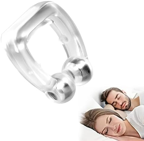 XINCHENG Anti Snore Devices, Magnetic Nose Clip Snoring, Reusable Silicone Anti Snoring Aids for Women Man Professional Effective Snoring Solution