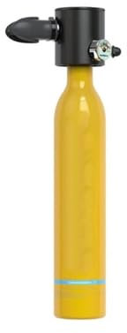 Dykmasker 0,5L Scuba Diving Tank Set - Scuba Diving Cylinder Mini med snorkel och dykglasögon dykset(S3000-A-Yellow)