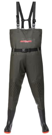 Waders Peche Homme - Neoprene Pêche Cuissardes - imperméables avec Bottes intégrées et Semelles en Feutre pour Une adhérence maximale - isolées et durables, pour Les activités de Plein air, S-XL