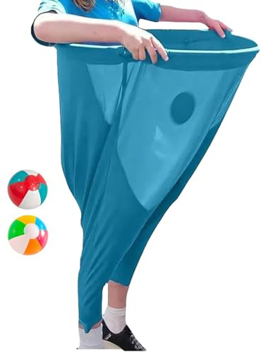 Gioco Da Giardino Granny Pants, Corsa Con I s-acchi, Gioco Dei Pantaloni Elastici Giganti Con 2 Palline Rimbalzanti, Tessuto Traspirante In Poliestere E PVC, Per Staffetta All'aperto Per Bambini
