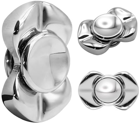 7JI Fidget Toys Push Slider Card, Jouet de décompression magnétique, Design Moderne, Minimaliste et Moderne, Jouet sensoriel en métal pour autisme TDAH, Jouet de Bureau