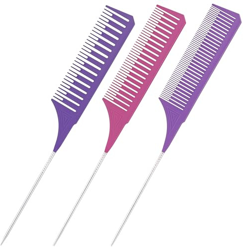 Bangbobi - Set da 3 Pettini per Sfumature Professionali per Meches, Highlights & Colorazione - Include 3 Misure (25,5 x 10 cm)