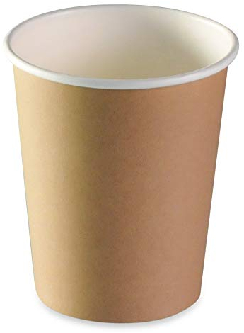 LPF LE PETIT FOURNISSEUR - Lot de 1000 Gobelets jetables en Carton Kraft 20-24cl - Recyclable et Biodégradable - Gobelets café, thé, boissons chaudes et froides - Résistant à la chaleur - Couleur Brun