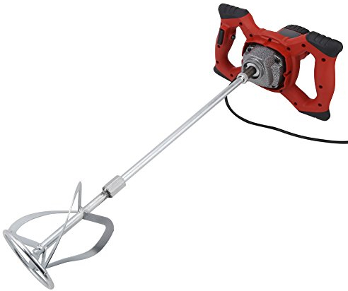 Rührwerk Farb Mörtelrührer 1500W Betonrührer Mörtelmischer mit 6 einstellbaren Geschwindigkeiten Aluminium-Getriebegehäuse Ergonomische Handgriffe Effizient 220V 80 * 19.5cm