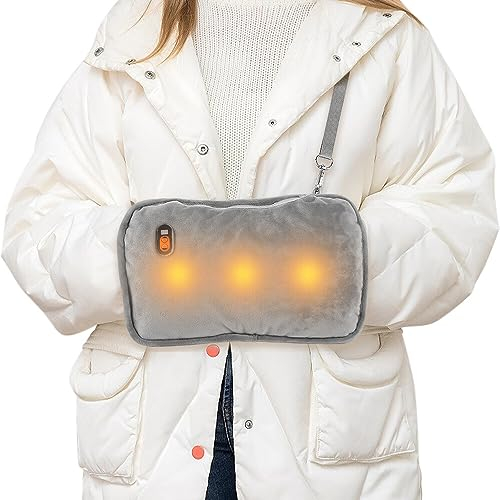 SKJJL Handwärmer Elektrisch, Graphen Handwärmer Wiederverwendbar, Elektrischer Handwärmer mit 10000mAh Powerbank und 3 Wärmeeinstellungen, Elektrische Handwärmer für Home Office im Freien
