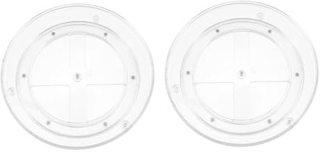 COLLBATH 2 Pz Vassoio Rotante Porta Trucchi Organizer Per Mobile Da Bagno Vassoio Per Il Trucco Trasparente Porta Spezie Bidoni Carosello Del Trucco Cosmetico Acrilico