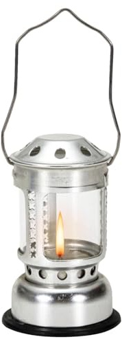 Farol De Vela - Linterna De Camping De Vela, Vela LED Y Soporte | Linterna Portátil Con Paneles LED De Vidrio, Linterna Decorativa De Porche Delantero Moderno De Calidad Duradero P