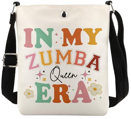 KUIYAI Zum-ba Gift In My Zum-ba Queen Era - Bolso cruzado para niñas y mujeres, regalo para amantes de Zum-ba, Zumbaqueenxkuk, SMALL