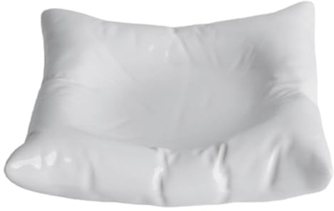fkngcp Piatti per la Cena, Piatto di Frutta a Forma di Cuscino, Piatti Insalata in Ceramica Quadrata da 8 Pollici, Decorativi per Insalata di Dessert Snack di Bistecca di Frutta