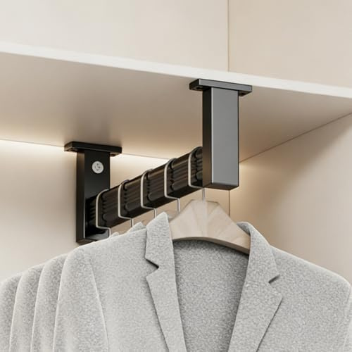 Ampolliera Sotto Pensile, Barra Appendiabiti A Forma Di U/L, Elevata Capacità Di Carico, Per Uso Domestico, Guardaroba, Ufficio(U-style,20cm/7.8in)